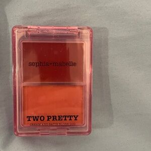 Sophia + Mabelle Two Pretty Cream and Satin Blush Duo - Red and Orange